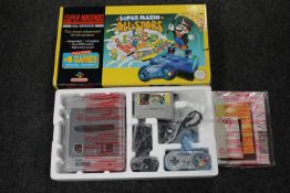 A boxed Super Nintendo entertainment system Pal Version,
