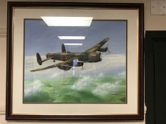 Henderson, Lancaster Bomber, oil on canvas, signed and dated '03,