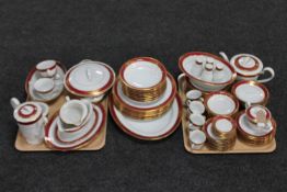 Approximately eighty-five pieces of Noritake Goldmere tea and dinner china