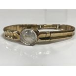 A lady's 9ct gold Rotary wristwatch on 9ct gold bracelet strap CONDITION REPORT: 20.