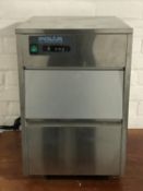 A stainless steel Polar refrigeration ice machine