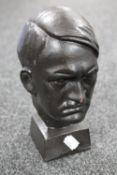 A cast iron bust - Hitler