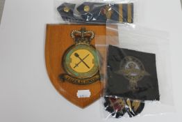 A wooden plaque RAF Squadron 260,