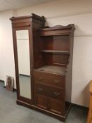 A late Victorian compactum wardrobe,