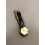 A lady's 18ct gold Omega De Ville wristwatch