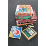 A small quantity of board games - Yahtzee, Risk,