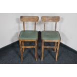A pair of mid 20th century chair stools
