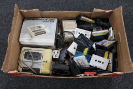 A box of two Commodore cassette decks,