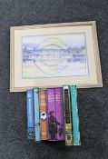 A framed Alan Reid picture - The Tyne Bridge,