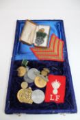 A small quantity of items relating to the Lancashire Fusiliers