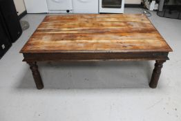 A sheesham wood coffee table