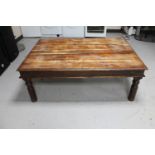 A sheesham wood coffee table