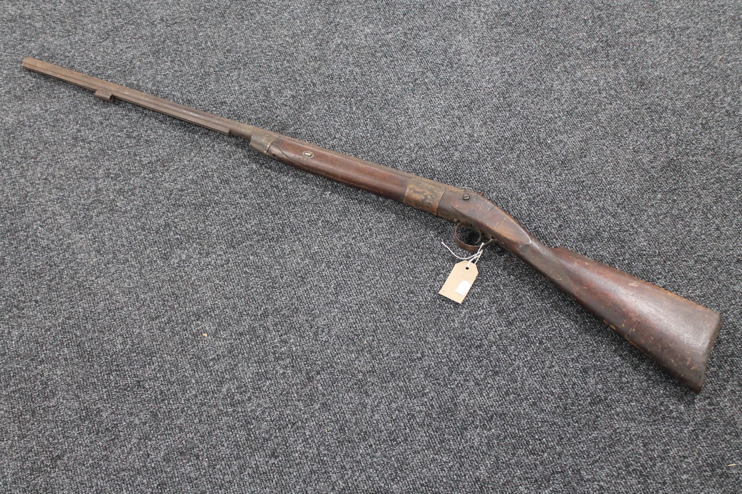 A 19th century percussion cap musket