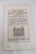 A George II Act dated 1724 relating to repairing of roads in Enfield, Ware and Hertford.
