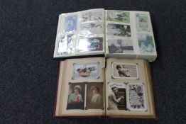 Two albums of antique Christmas and Easter postcards