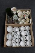 Two boxes of St Anthony's Pottery catering glassware,