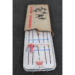 A boxed vintage table top Puck Master ice hockey game
