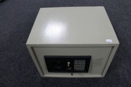 A Rockfort electric safe with key