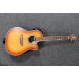 A vintage Kimbara semi-acoustic guitar