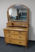 An oak Arts and Crafts dressing chest