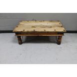 A sheesham wood coffee table