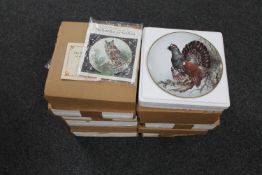 A set of twelve Franklin porcelain collector's plates,