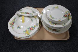 A tray of twenty pieces of Royal Doulton Minden D5334 dinner ware