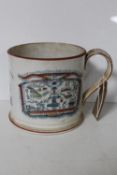 An 18th/19th century cream ware tankard Commemorating King William III,