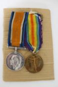 Two WWI medals comprising British War Medal and Victory Medal named to GNR. G.