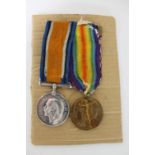 Two WWI medals comprising British War Medal and Victory Medal named to GNR. G.