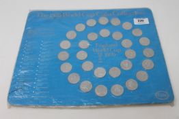 A 1970 World Cup Coin Collection souvenir with thirty coins specially commissioned for Esso.
