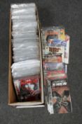 A large box of comics - X-men, Hell Boy, Dan Dare etc.