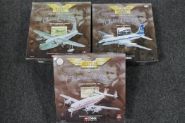 Three boxed Corgi Aviation Archive die cast aircraft models