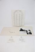 A Royal Family Christmas card from 1964, signed in black ink by Queen Elizabeth the Queen Mother,