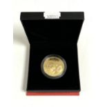 A Royal Mint Lunar Year of the Sheep 2015 UK £2 gold plated proof coin from the Shengniao