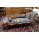 An oriental style chaise longue (needs re-upholstering)