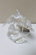 A Swarovski crystal dolphin