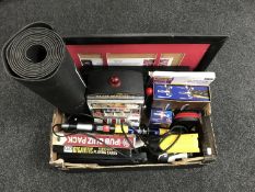 A box containing bottle opener, Wagner hot air gun,