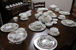 Approximately eighty-four pieces of Wedgwood Hathaway Rose tea and dinner china