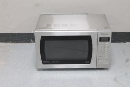 A stainless steel Panasonic Inverter slimline combi microwave