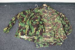 Ten DP military shirts together with a body warmer