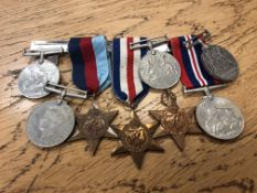 Eight Second World War medals including two France and Germany Stars