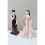 Two Coalport figures; Ladies of Fashion Jacqueline figurine of the year 1995,