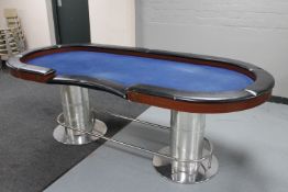 A casino croupier's table