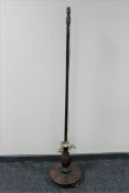 A rosewood Art Deco standard lamp