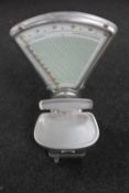 A set of 20th century stainless steel Bizerba grocer's scales