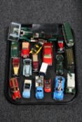A tray of assorted die cast vehicles - Lledo,