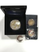 A Queen Elizabeth II "Long May She Reign" Five Crown Coin, boxed, with documentation,
