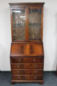 A Regency style bureau bookcase