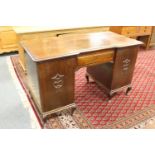 An early twentieth continental oak desk
